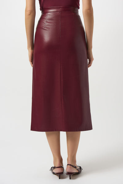 Leatherette Long Pencil Skirt Joseph Ribkoff