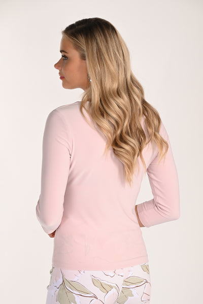 Square Neck ¾ Sleeve Top Frank Lyman