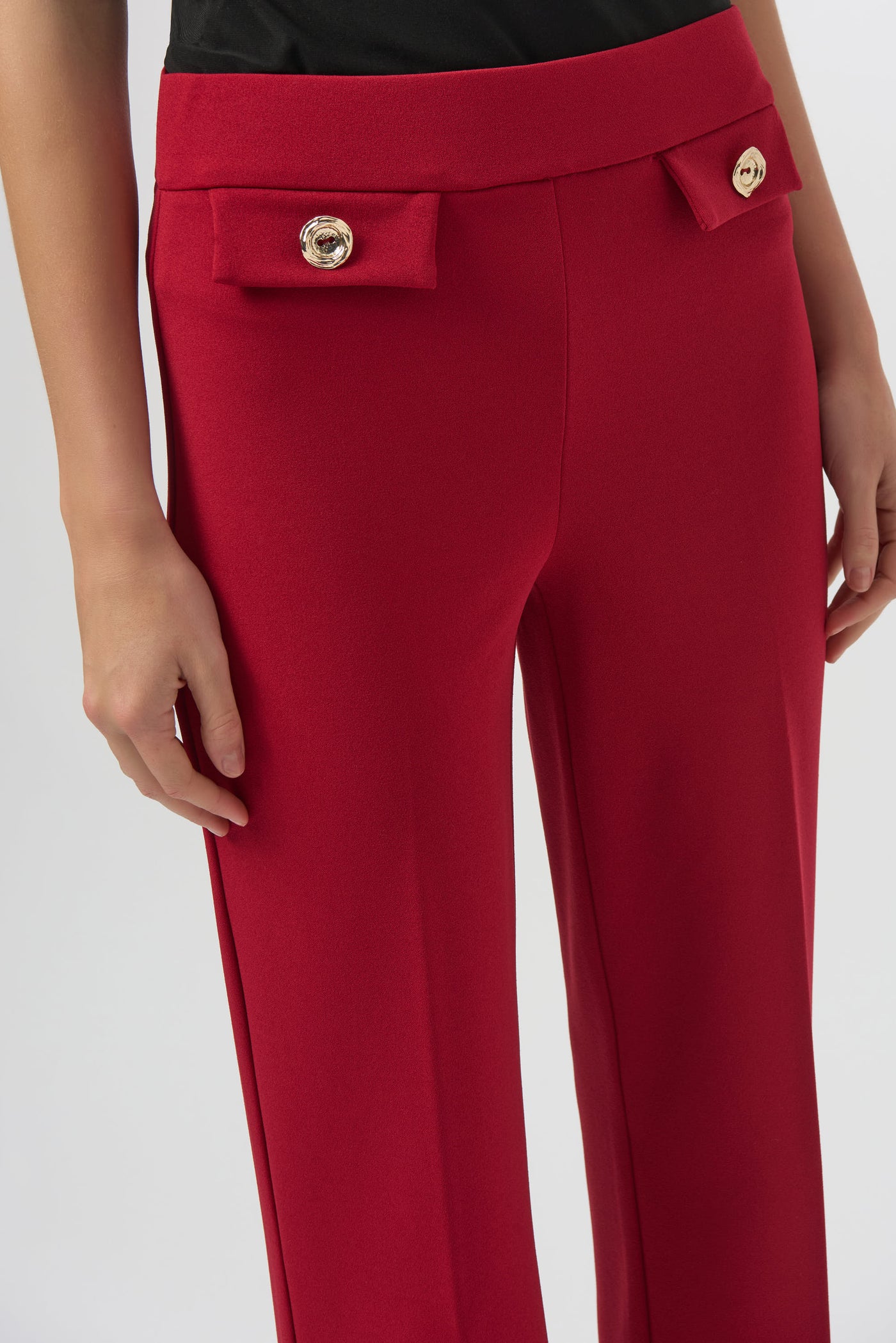 Scuba Crepe Wide-Leg Pull-On Pants Joseph Ribkoff