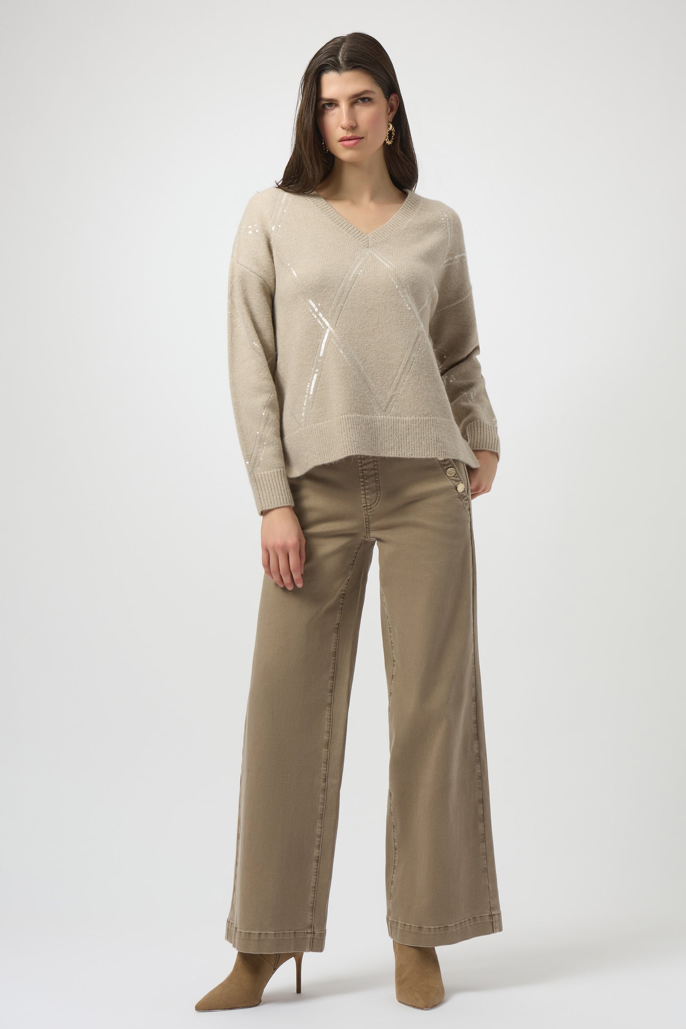 Classic Wide Leg Pull-On Jeans Joseph Ribkoff