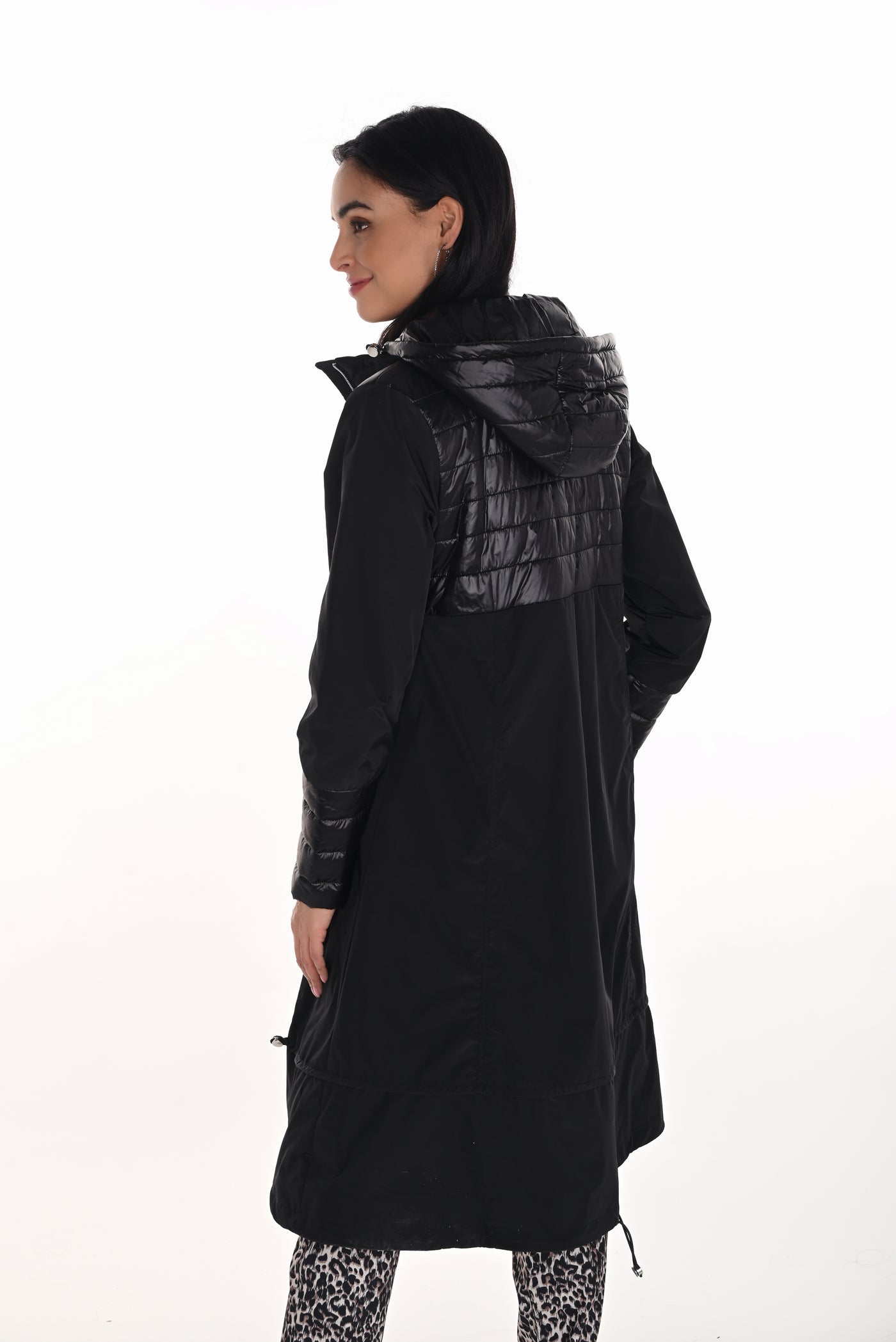 Hooded Long Coat Frank Lyman