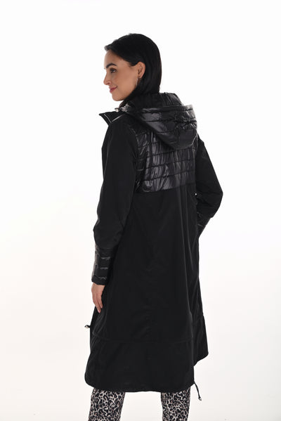 Hooded Long Coat Frank Lyman