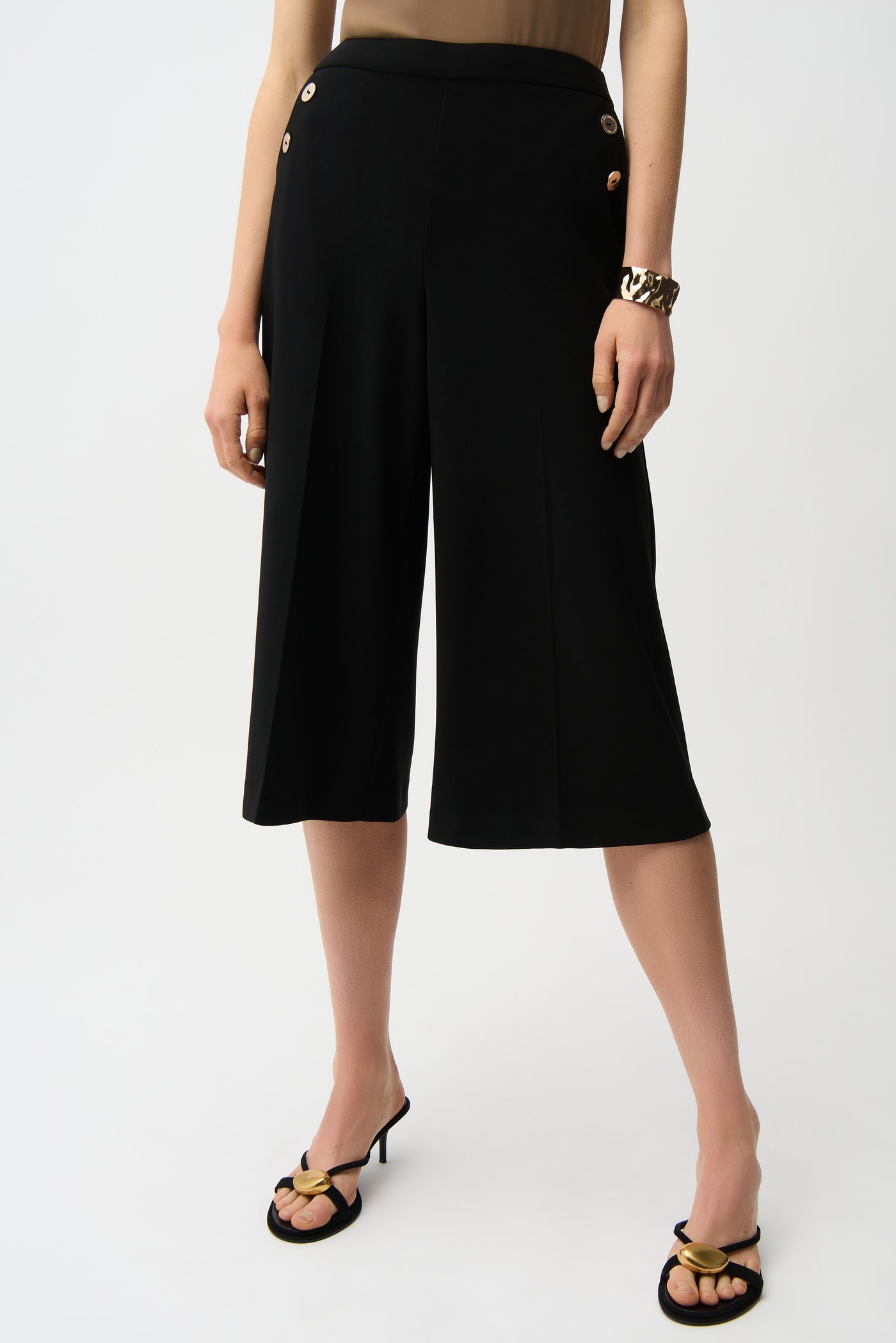 Silky Knit Pull-On Culotte Pants Joseph Ribkoff