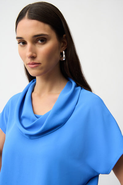 Eggshell Cocoon Top With Cowl Neckline 261194 Joseph Ribkoff