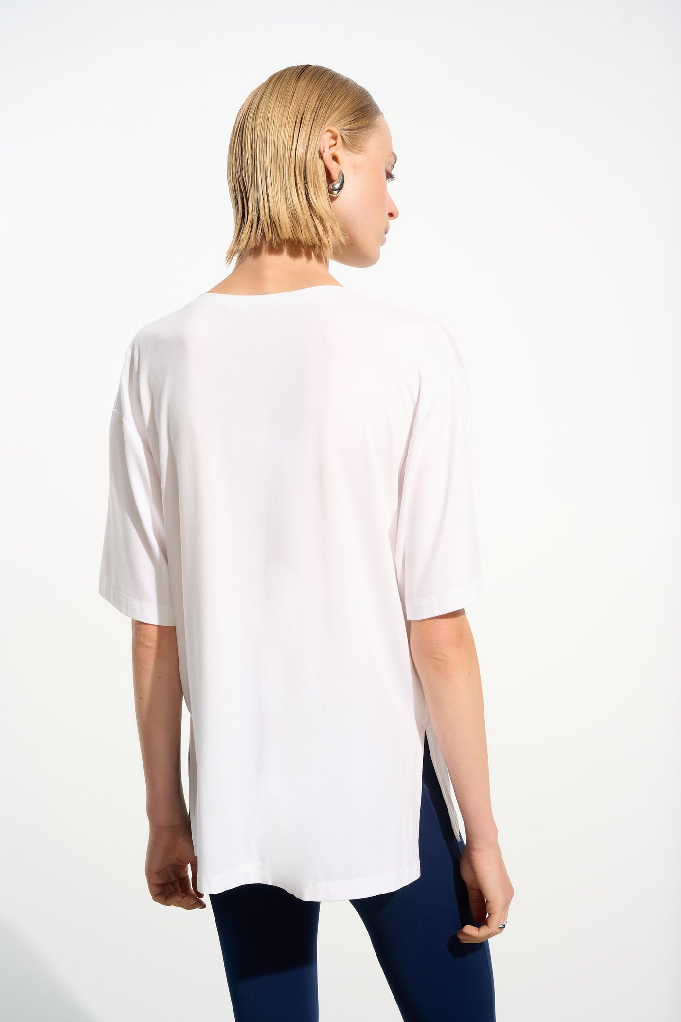 Jersey Boxy Tunic With V-neckline Joseph Ribkoff