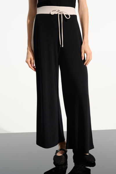 Silky Knit Color Block Wide Leg Pull-On Pants Joseph Ribkoff