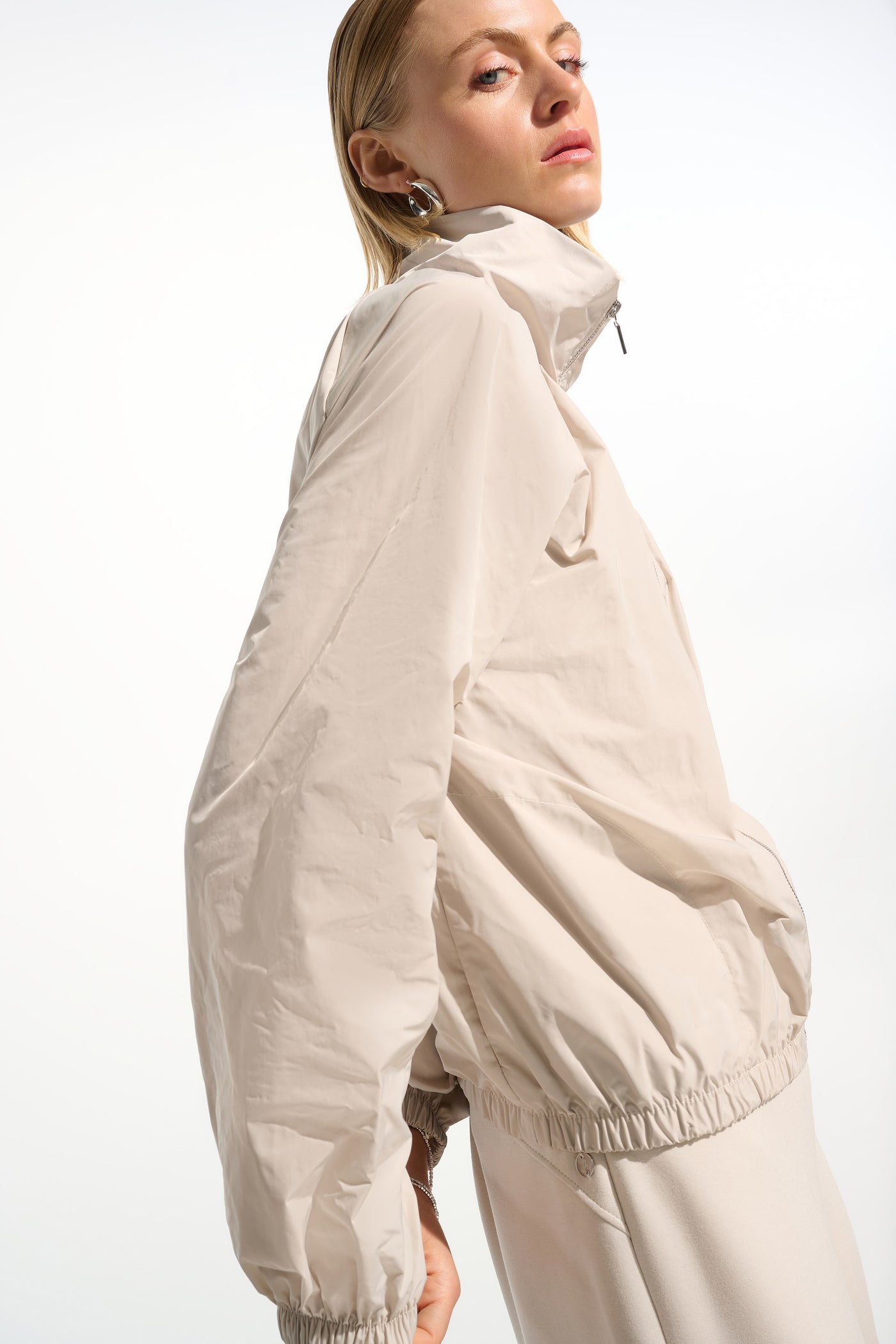 Memory Cocoon Outdoor Jacket With Funnel Collar Joseph Ribkoff