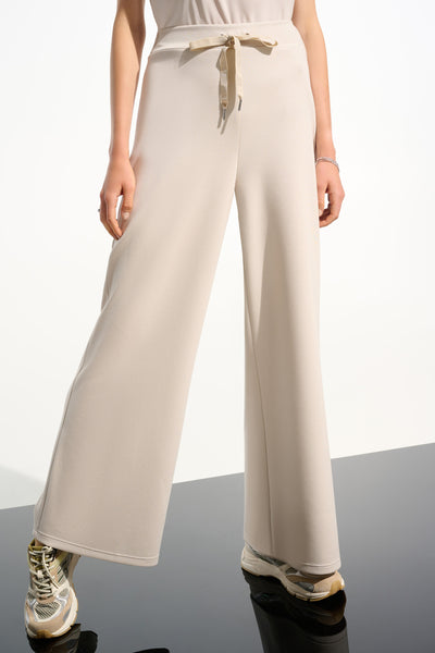 Scuba Jersey Wide Leg Pull-On Pants With Drawcord Joseph Ribkoff