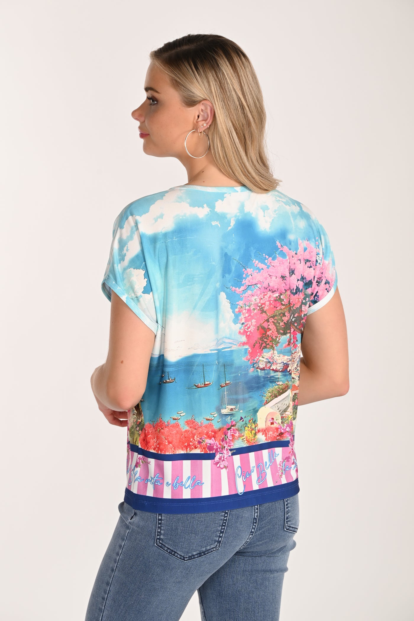 Seaside Bloom Knit Top Frank Lyman