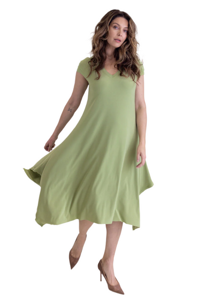 Splice V-Neck Dress Sympli