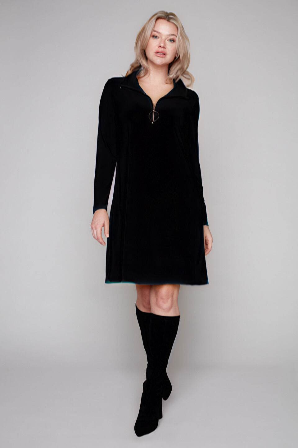 Long Sleeve Zip Dress - Dream Pants