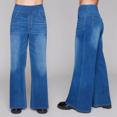 Pull-On Wide Leg Jeans - Dream Pants
