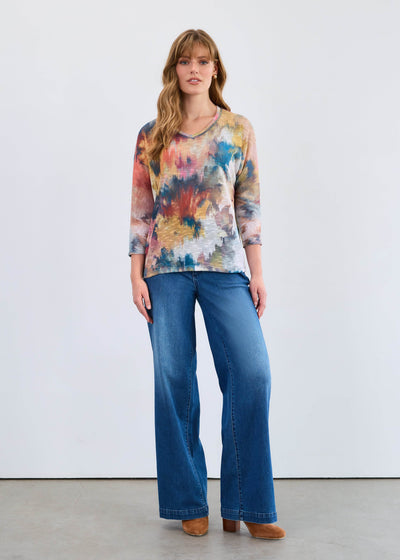 Dolman V-Neck 3/4 Sleeve Top - Dream Pants