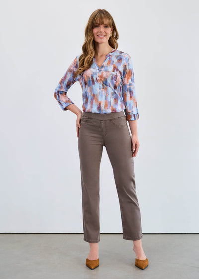 3/4 Sleeve Henley Top - Dream Pants