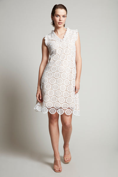 V-Neck Lace Dress Compli K