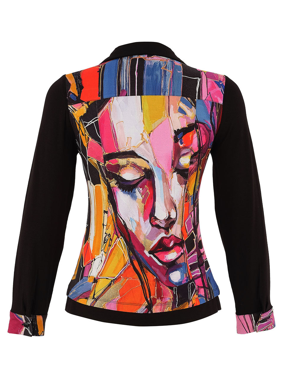 Abstract Face Print Blouse Dolcezza