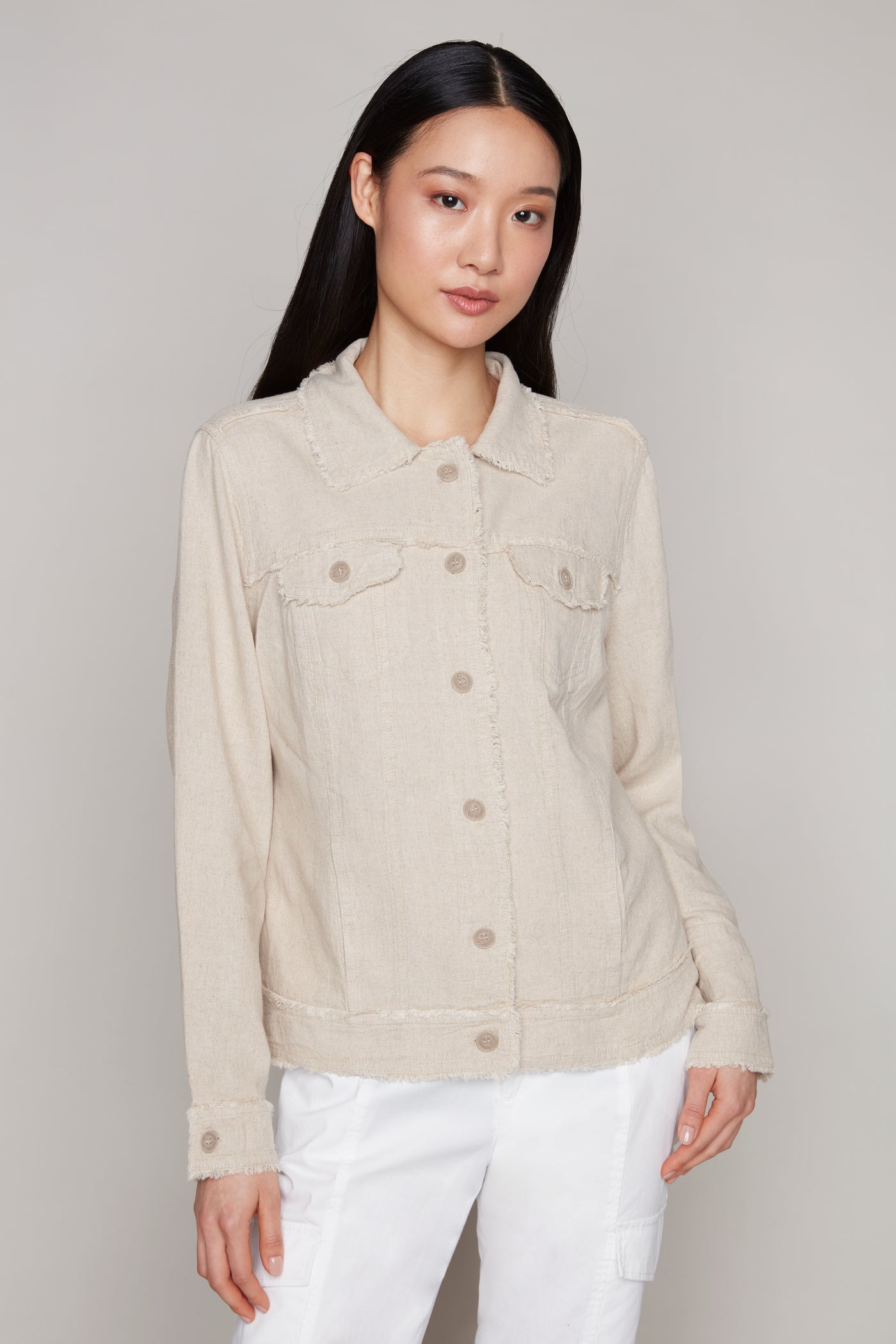 Fringed Jacket Carre Noir