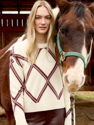 Diamond Crew Neck Sweater - Dream Pants