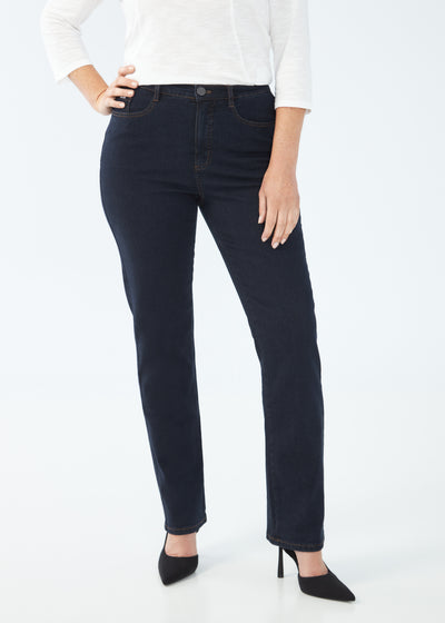 Petite Peggy Straight Leg French Dressing Jeans