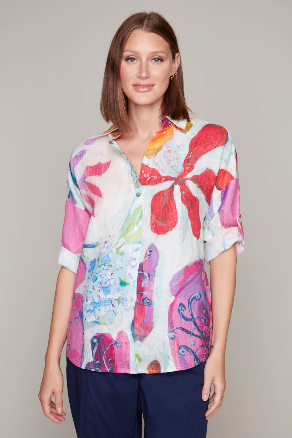 Abstract Print Blouse Claire Desjardins