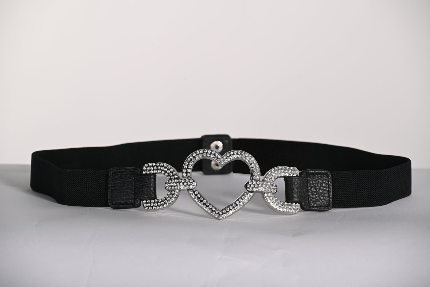 Crystal Heart Statement Belt Frank Lyman