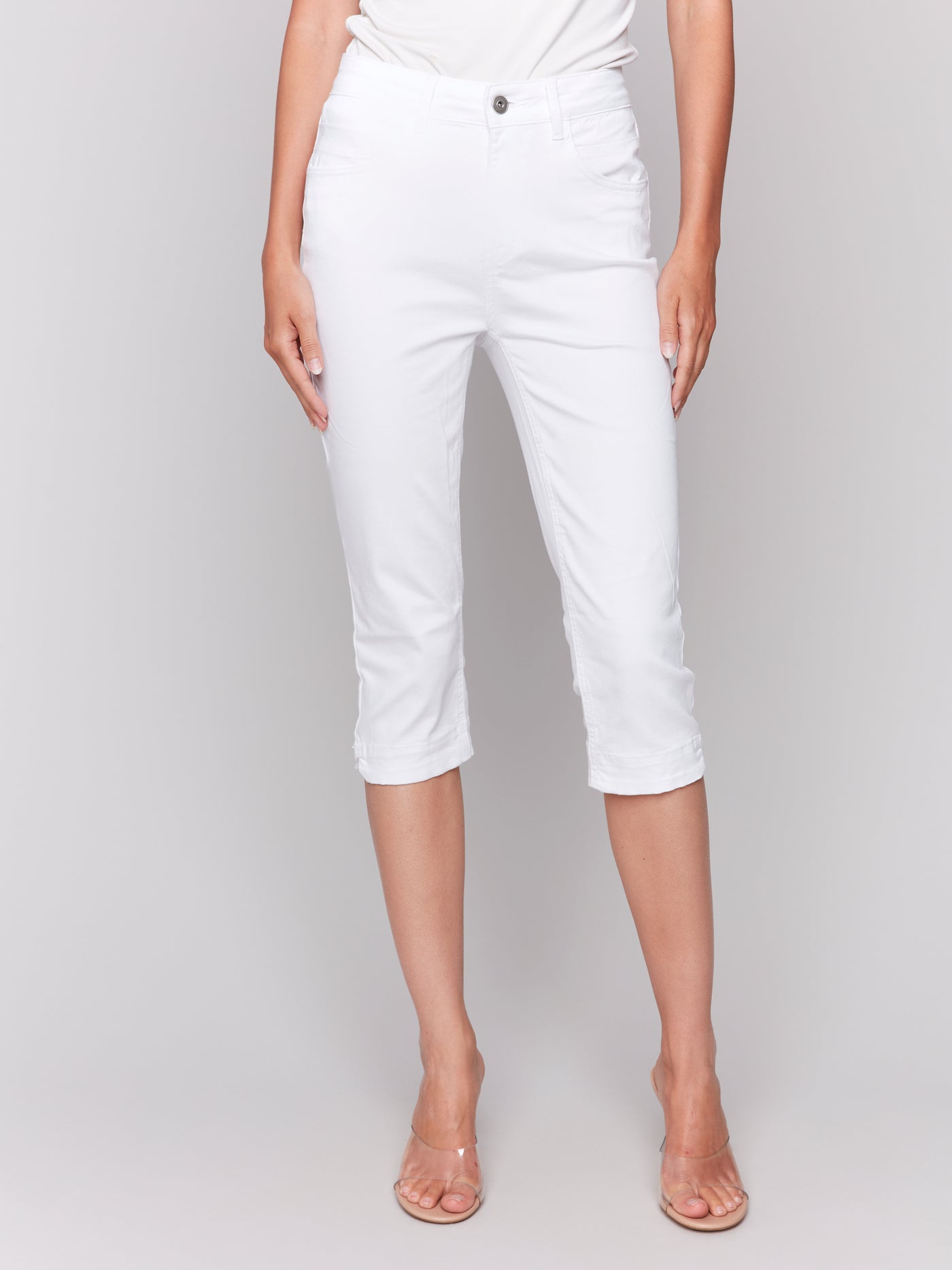 Knee High Capri Denim Pant