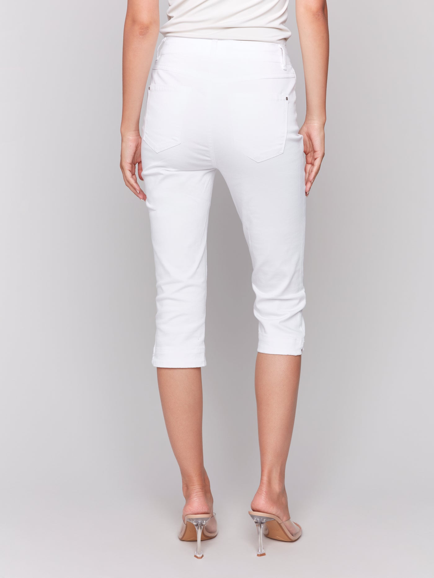 Knee High Capri Denim Pant