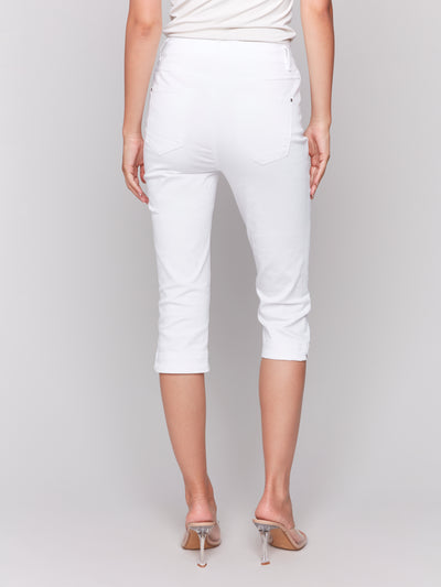 Knee High Capri Denim Pant