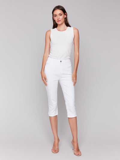Knee High Capri Denim Pant