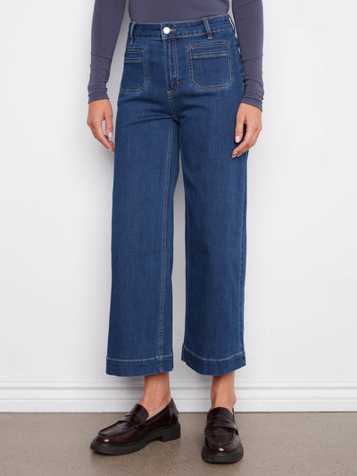 Patch Pocket Flare Jeans - Dream Pants