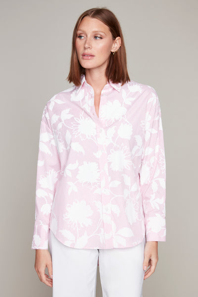 Flower Blouse Carre Noir