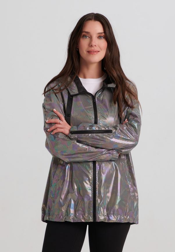 Reflective Long Hooded Jacket Nikki Jones