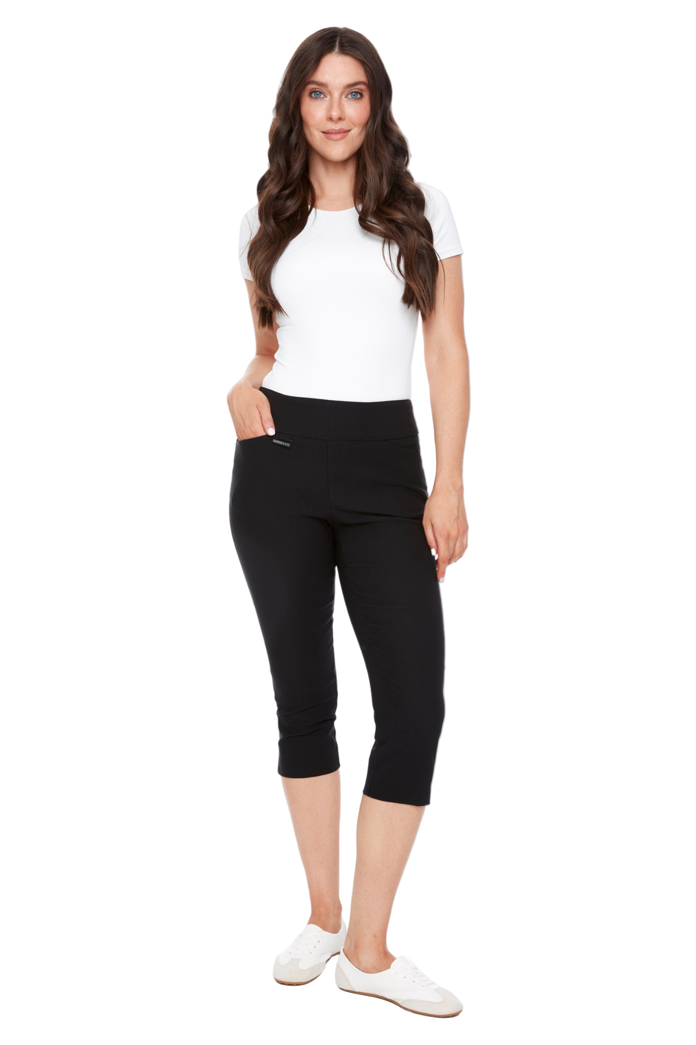 Dream Capris Pull-On Pants, 21" White Dream Pants