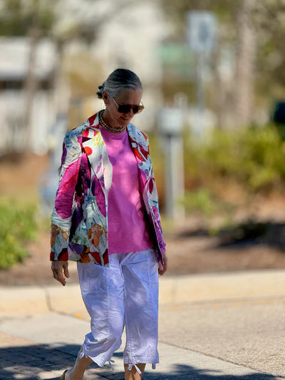 Abstract Watercolor Print Jacket Claire Desjardins