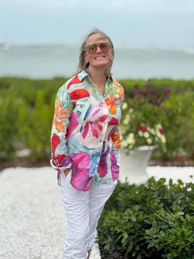 Abstract Print Blouse Claire Desjardins