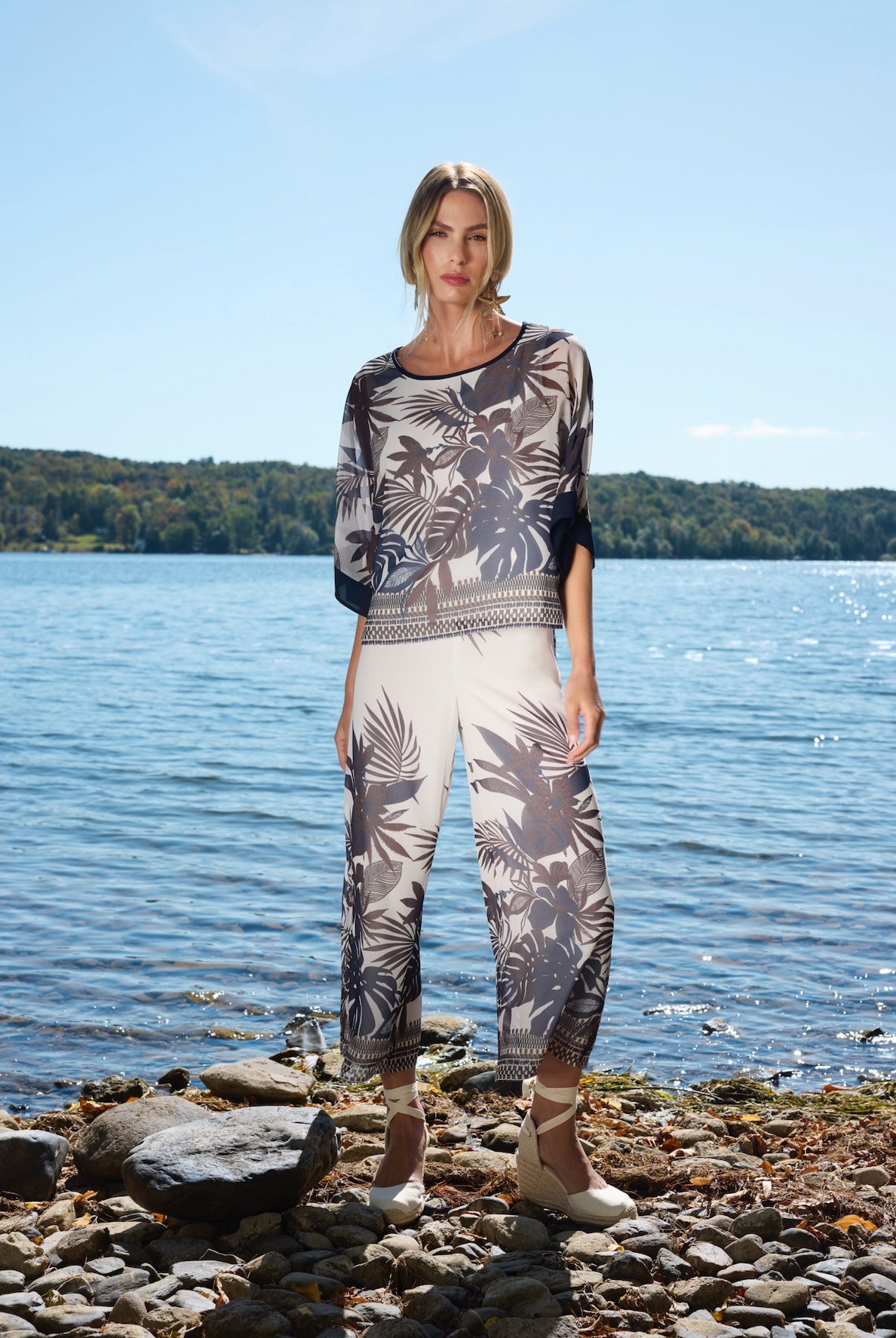 Tropical Breeze Chiffon Top Frank Lyman