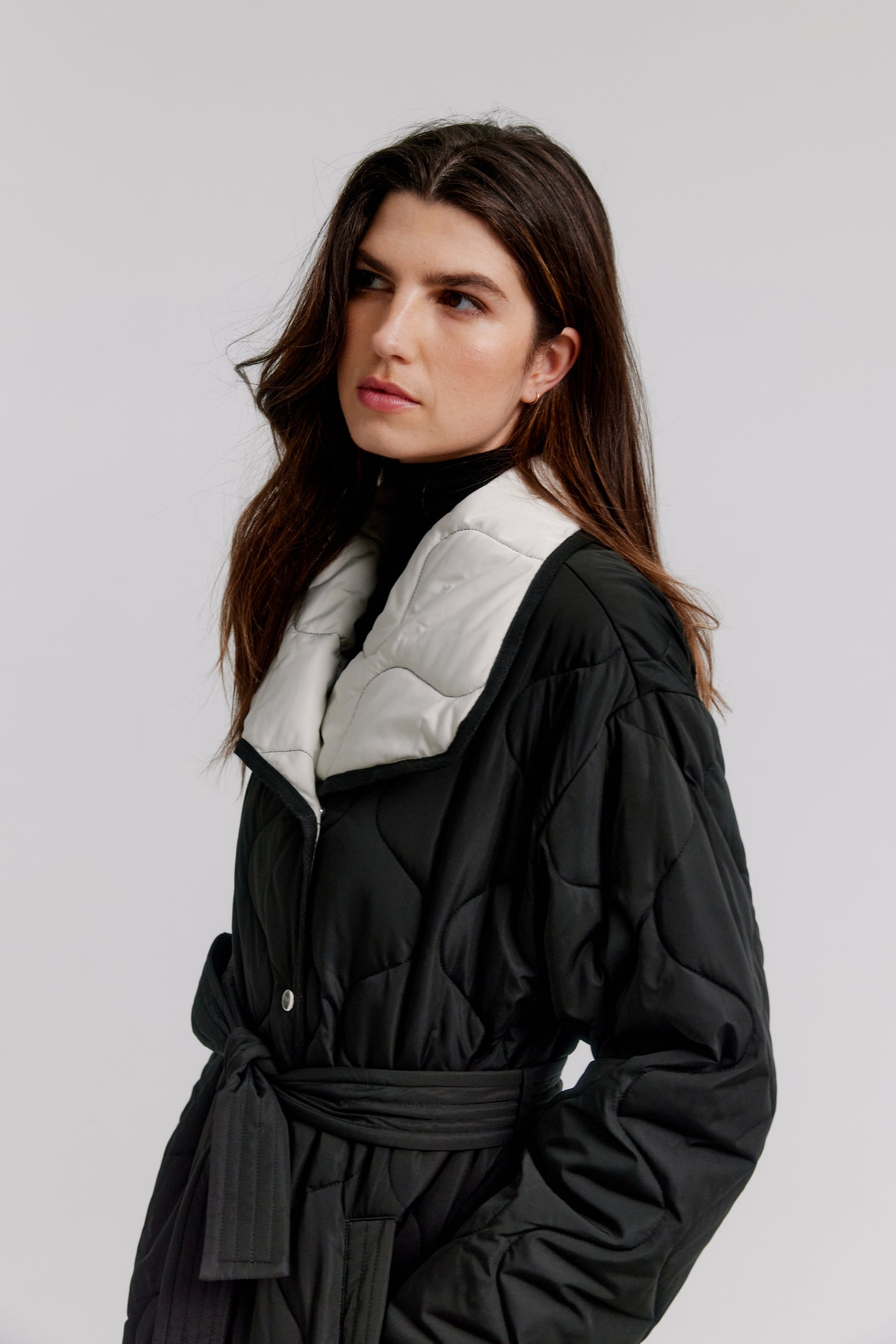 Onion Quilted Trench Nikki Jones