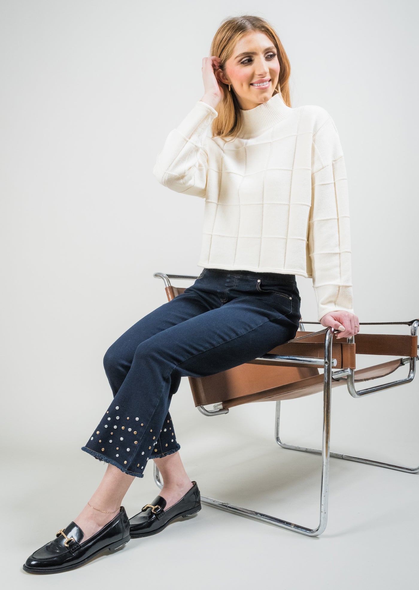 Rowan Denim 28" Metallic Kickflair Lisette L