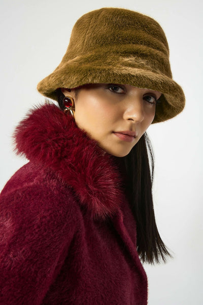Faux Fur Bucket Hat Joseph Ribkoff