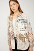 Shirt With Graphic And Leopard Heart