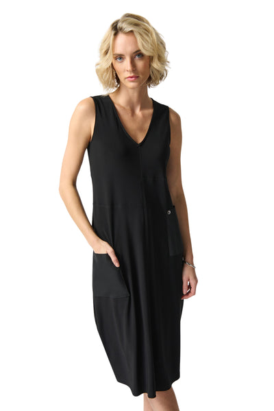 Silky Knit Cocoon Dress with Pockets Joseph Ribkoff