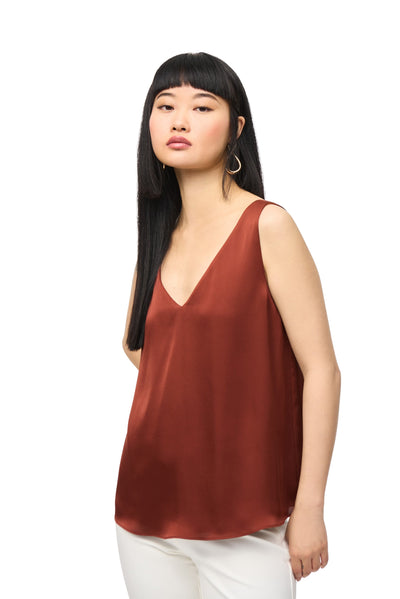 Satin Straight Sleeveless Top Joseph Ribkoff