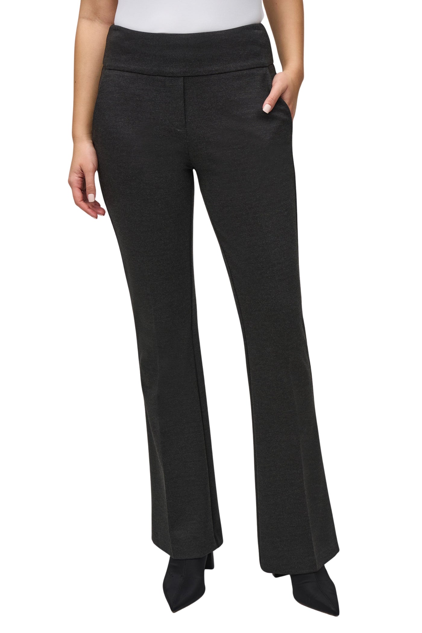 Heavy Knit Flared Pull-On Pants Joseph Ribkoff