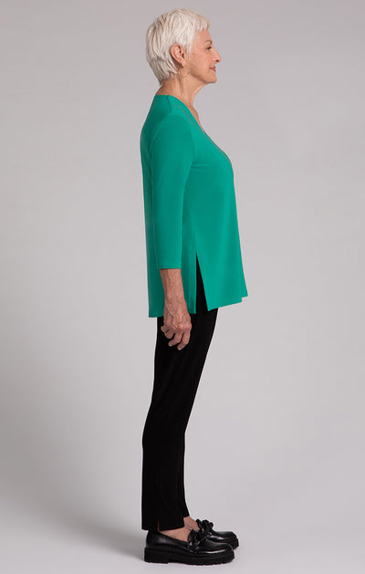 Square Neck Top, 3/4 Sleeve Sympli