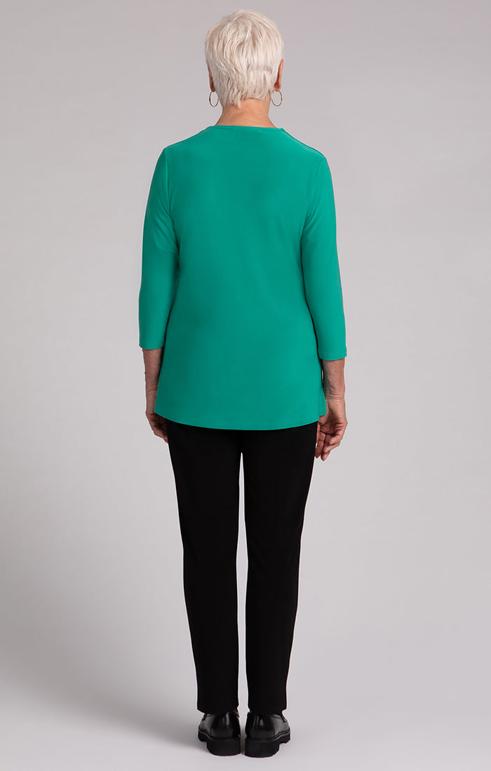 Square Neck Top, 3/4 Sleeve Sympli