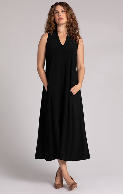 Sleeveless Deep V Maxi Dress Sympli