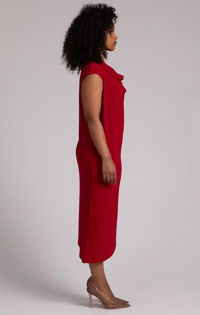 Draped Cowl Dress Sympli