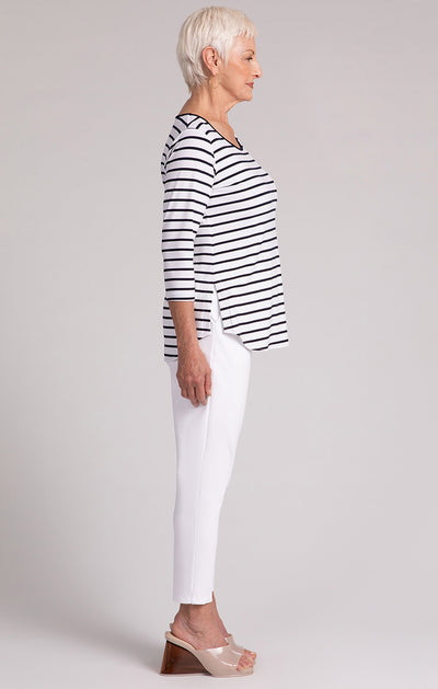 Stripe Go To Classic T Relax, 3/4 Sleeves Sympli