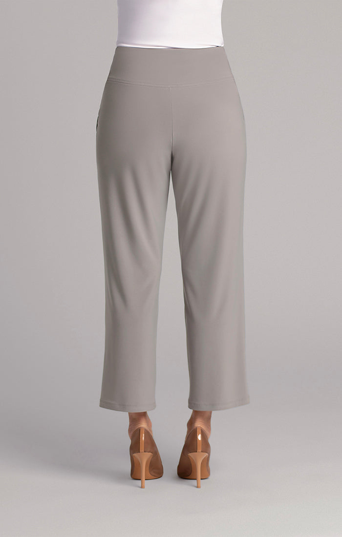 Straight Leg Ankle Pant with Yoke Waistband Sympli