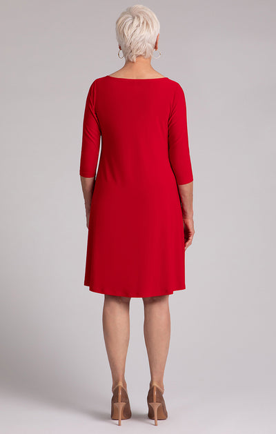 Nu Trapeze Dress, 3/4 Sleeve Sympli